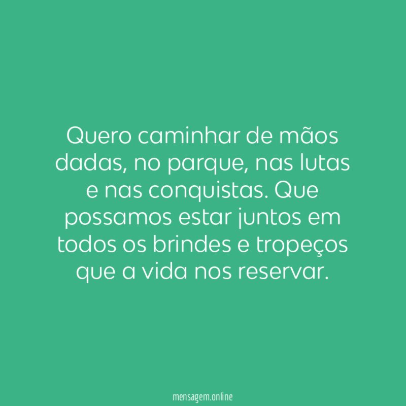 Segure a minha mão