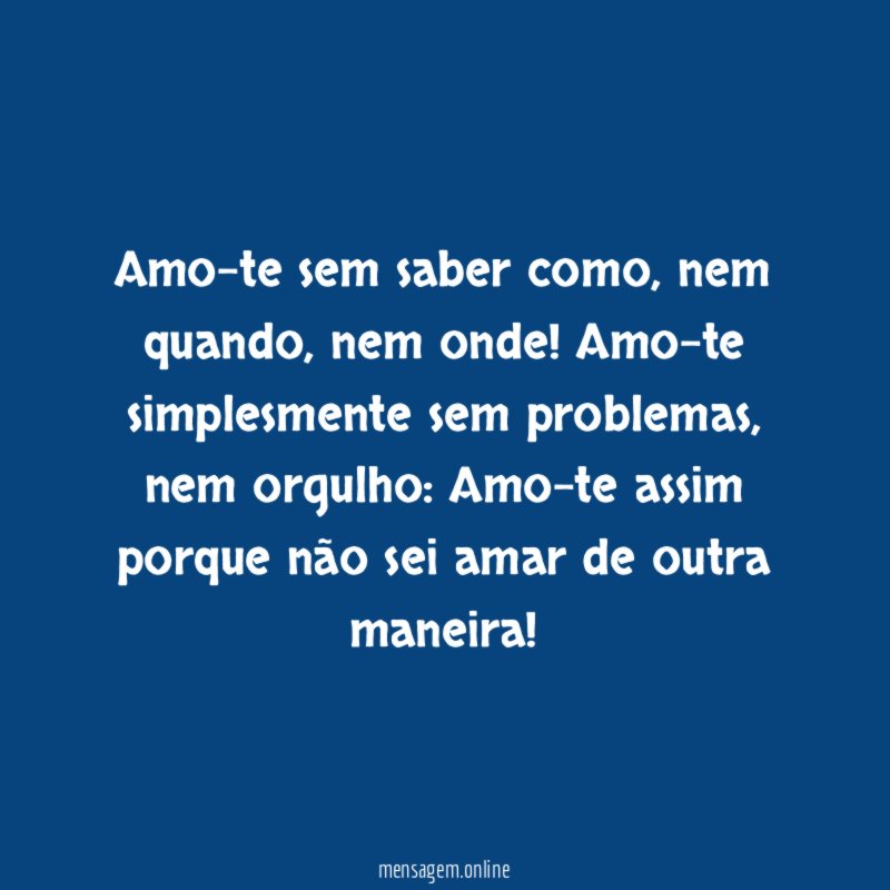 Sem saber como
