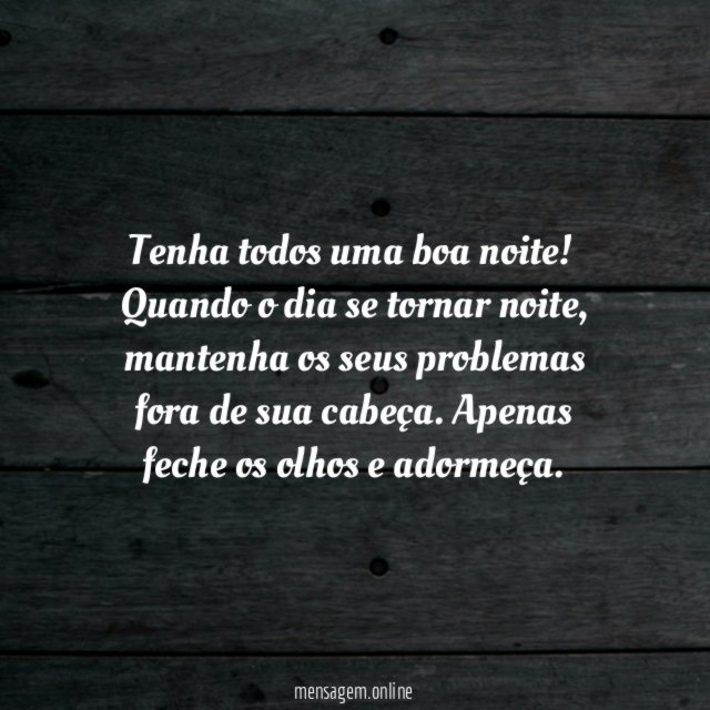 Uma Boa Noite