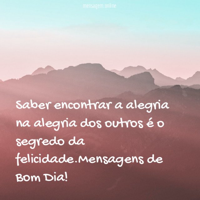 Segredo da felicidade