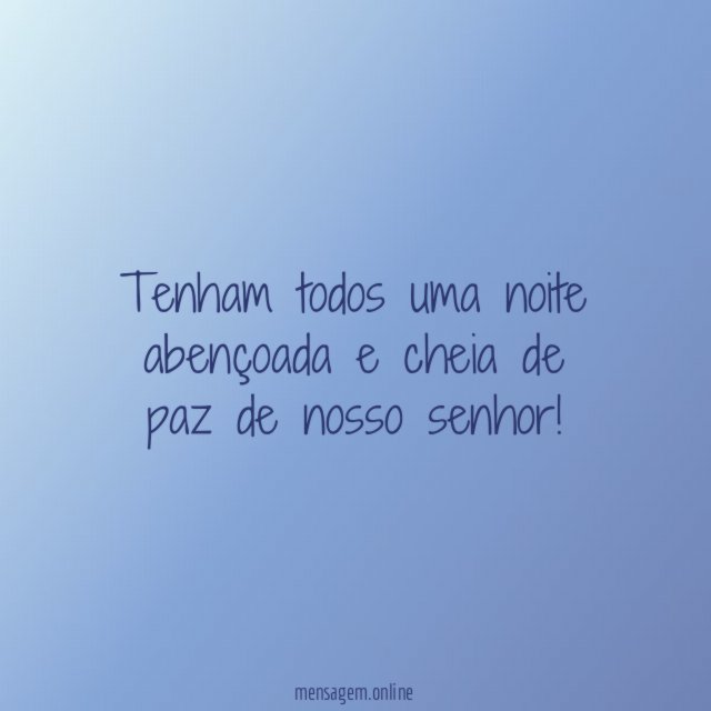 Noite abençoada