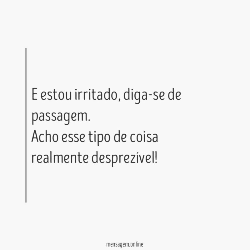 Não gostei, não curti