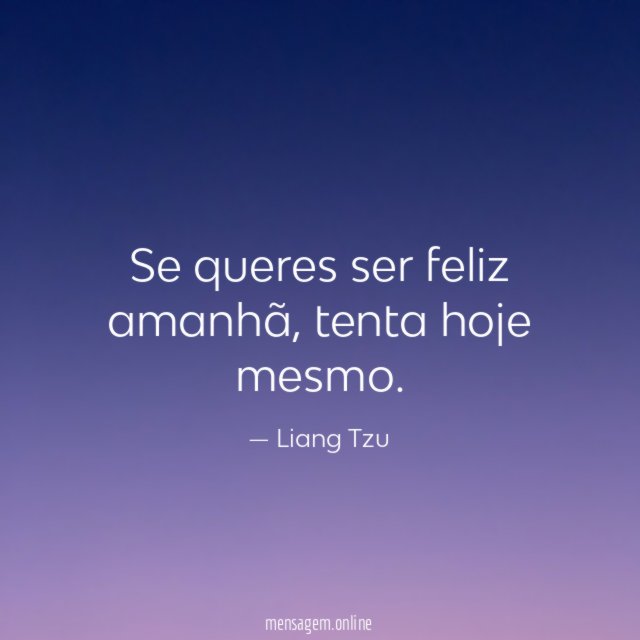Não deixe para depois