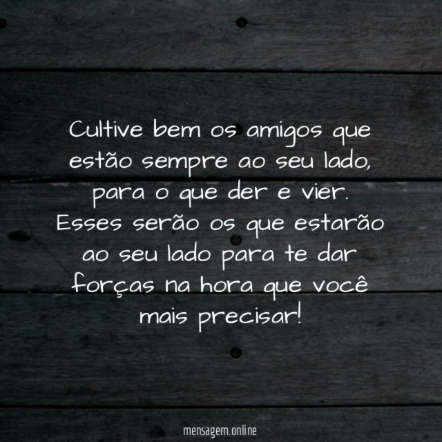 Cultive amizades