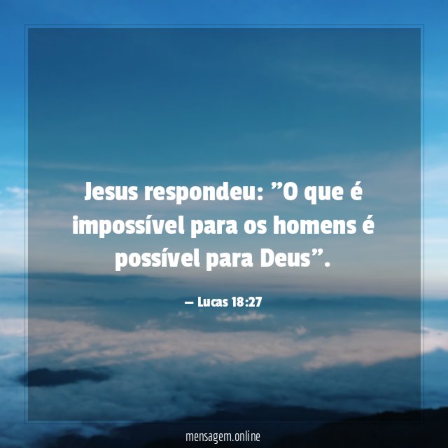 Jesus respondeu
