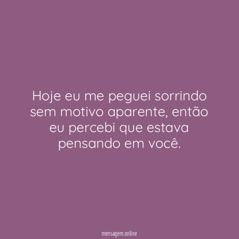 Pensando em você