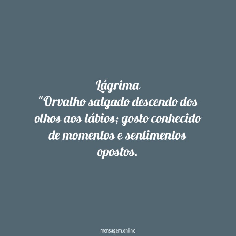 Lágrima