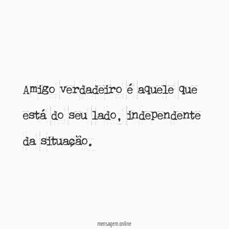 Amizade verdadeira