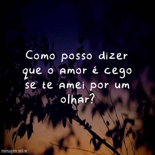 Te amei por um olhar