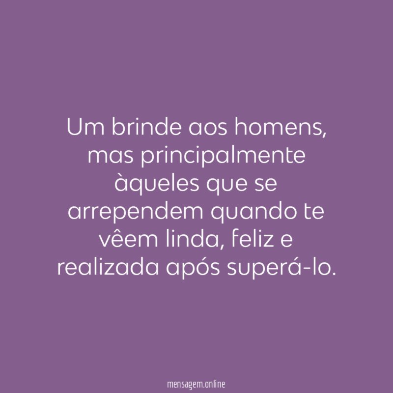 Um brinde aos homens