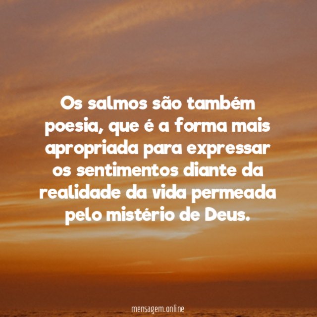 A Poesia dos Salmos