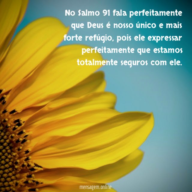 Nenhum mal te sucederá