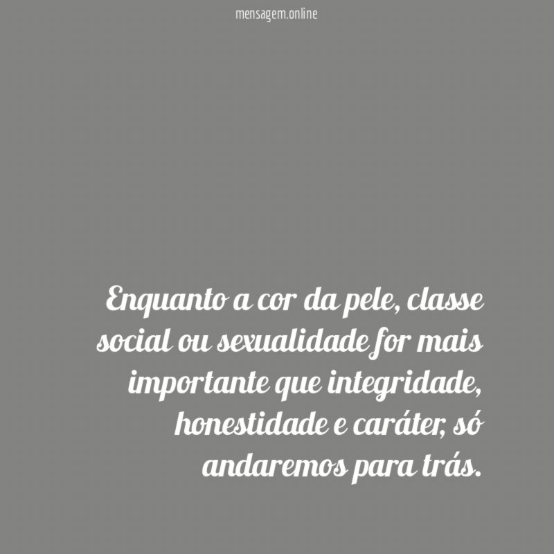 Só andaremos para trás