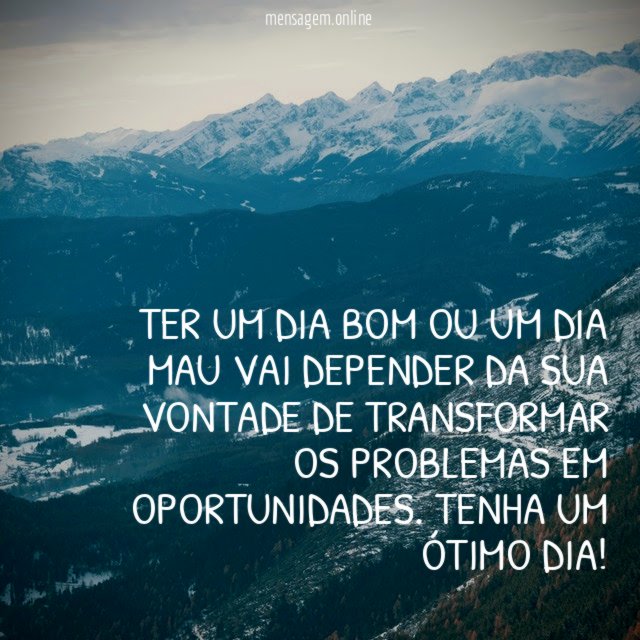Um dia bom