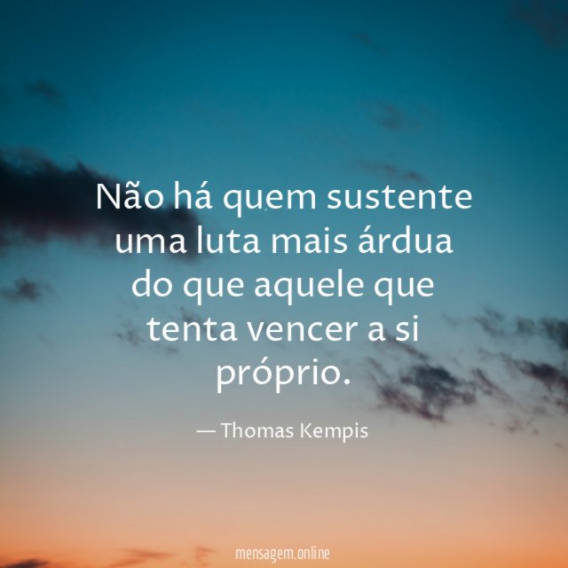 Não há quem sustente uma luta mais árdua