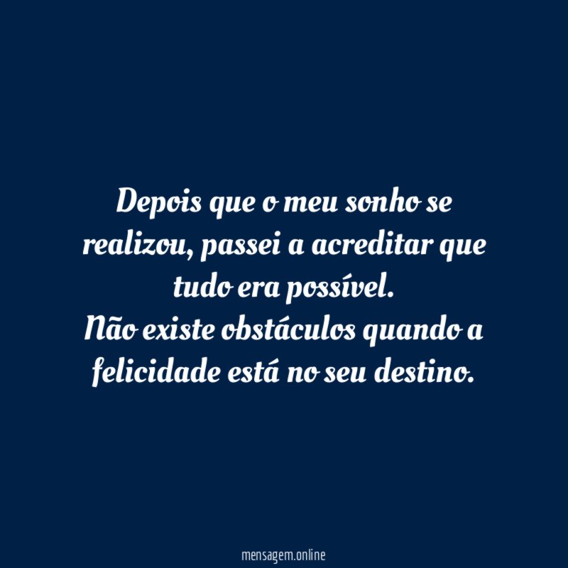 Tudo é possível