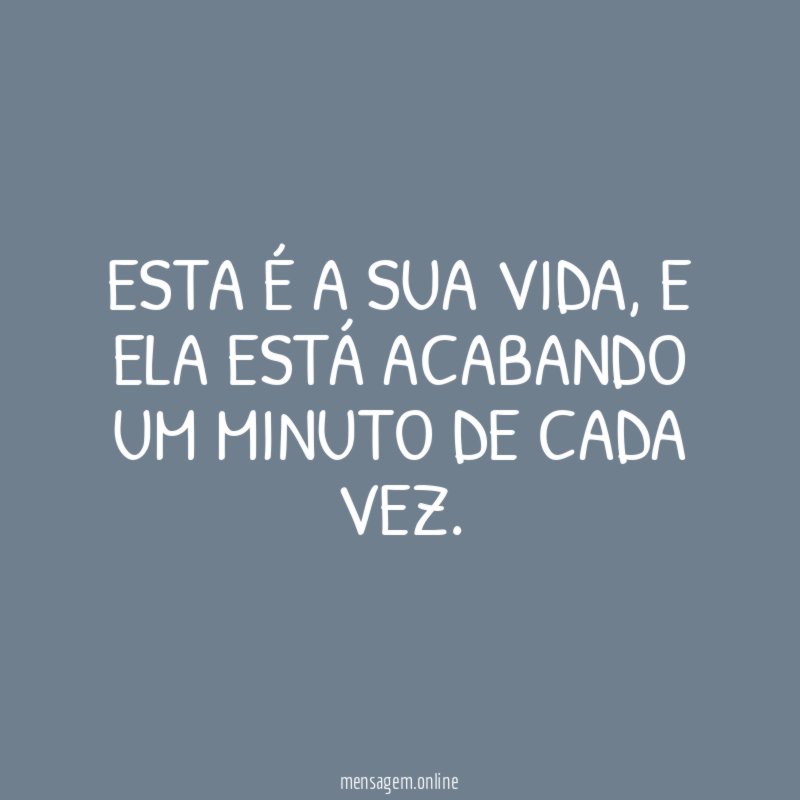 Esta é a sua vida