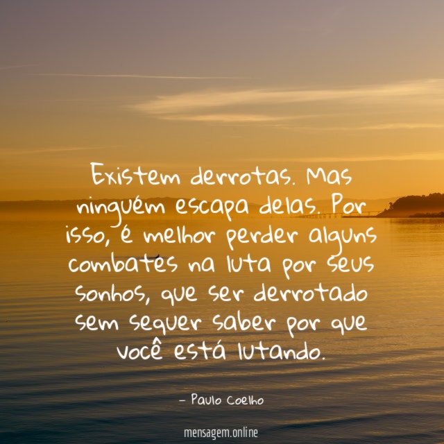Existem derrotas