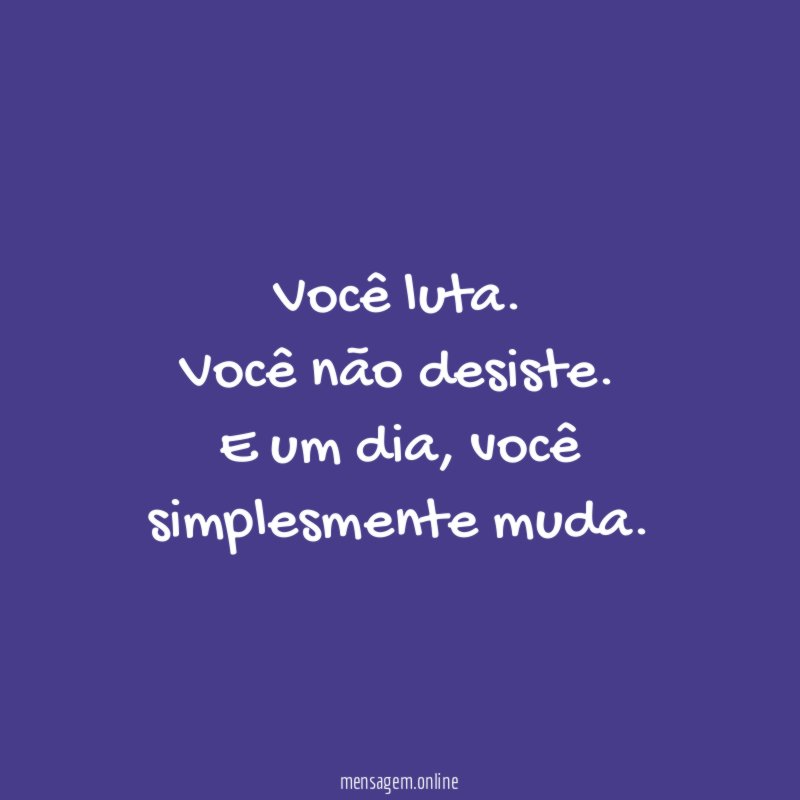 Você luta