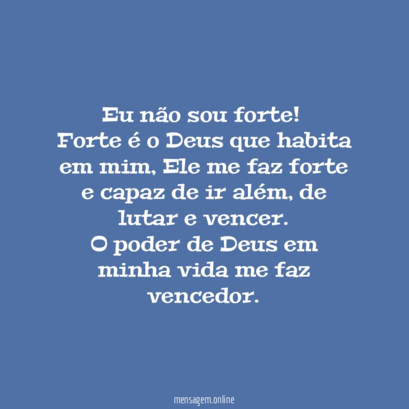 Eu não sou forte