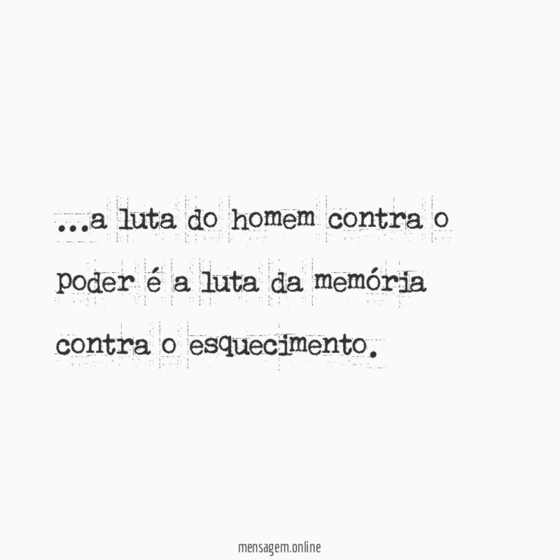 a luta do homem contra o poder é