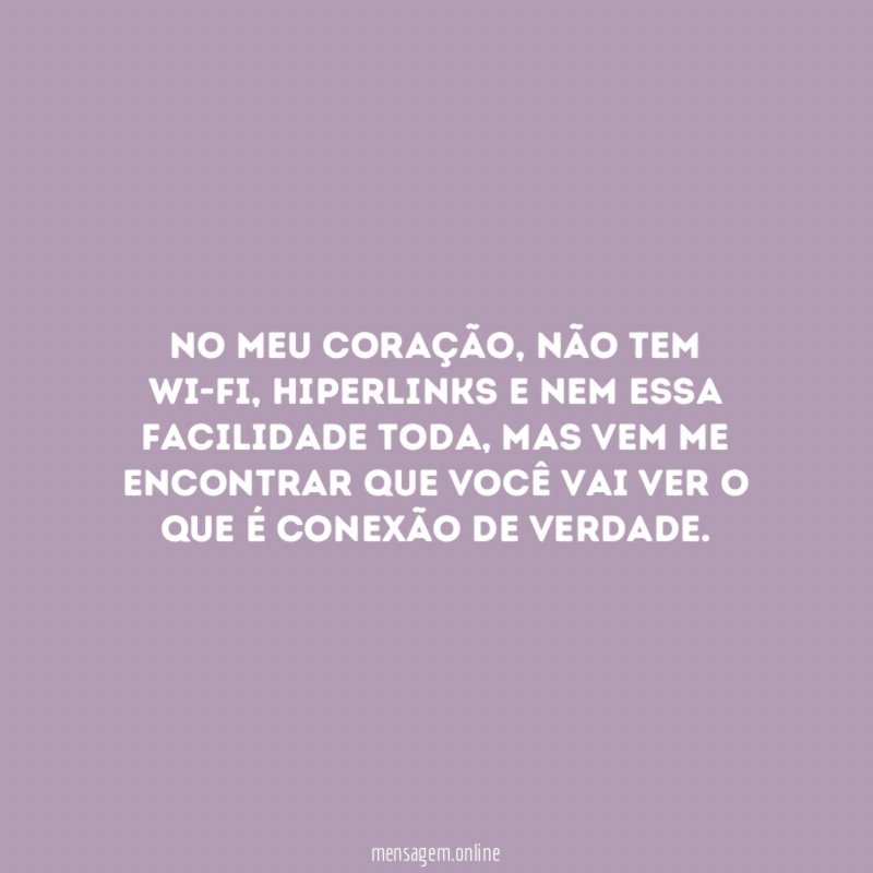 Conexão de verdade