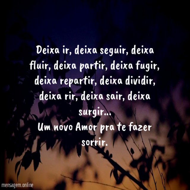 Deixa ir…