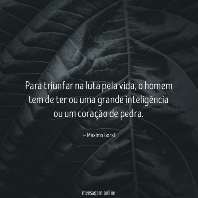 Para triunfar na luta pela vida