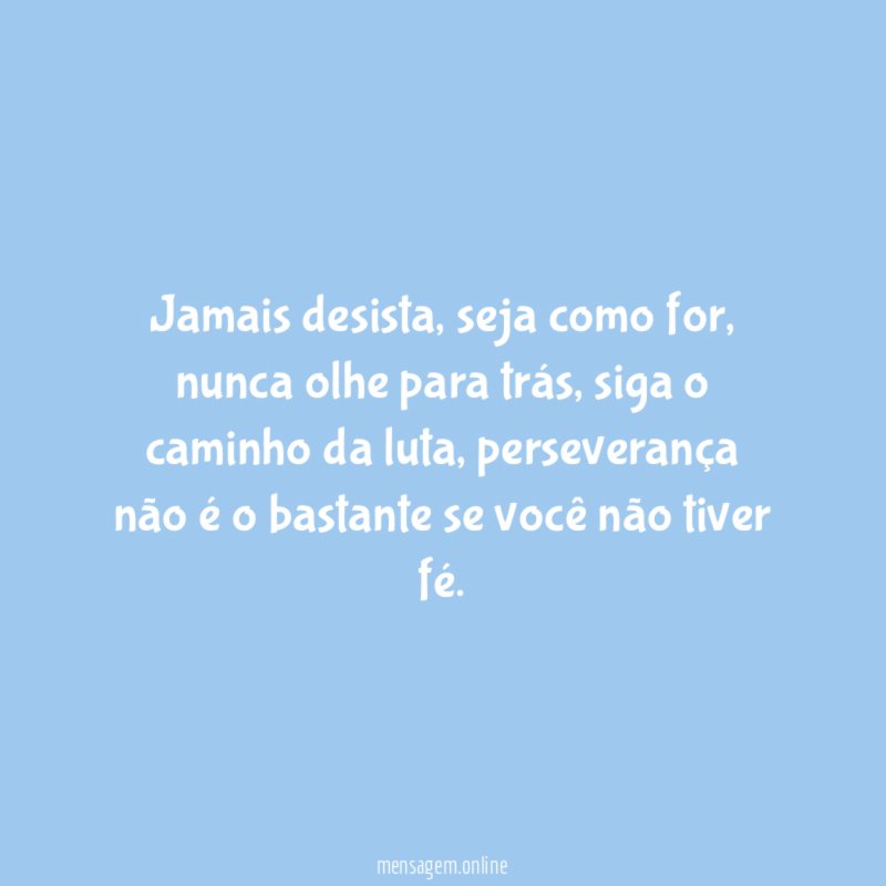 Jamais desista