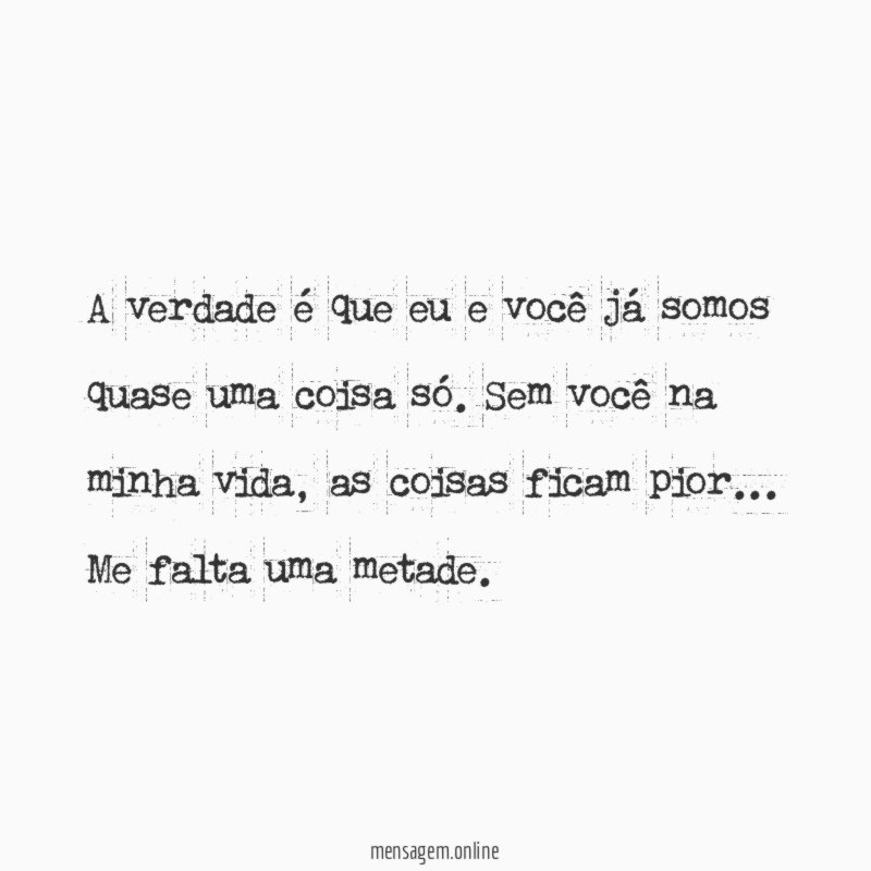 Quase uma coisa só