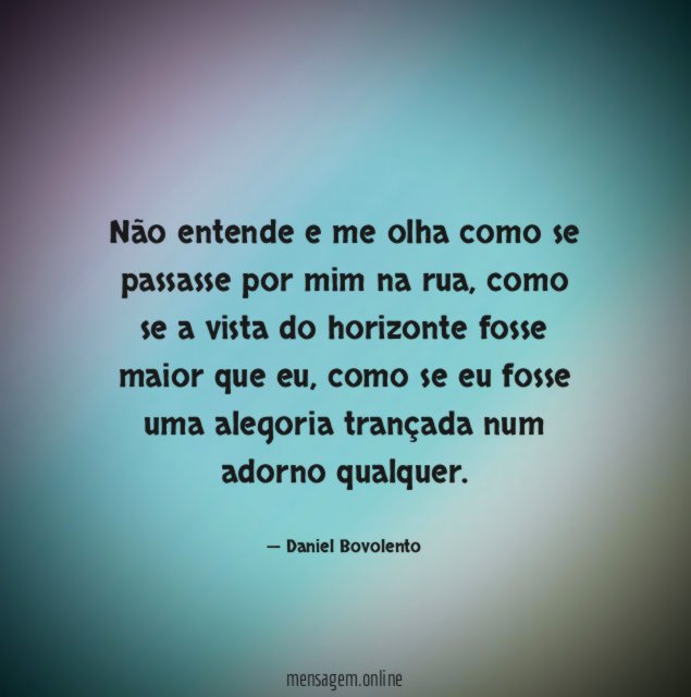 Passar por mim na rua