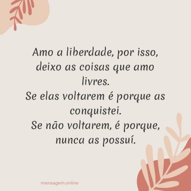 Amo a liberdade