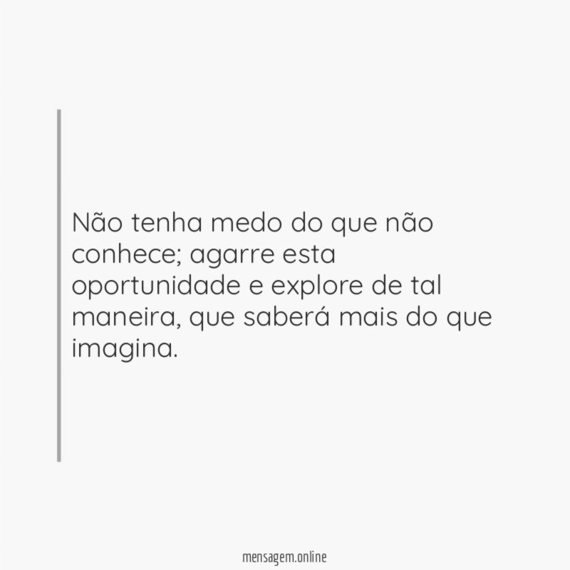 Agarre esta oportunidade