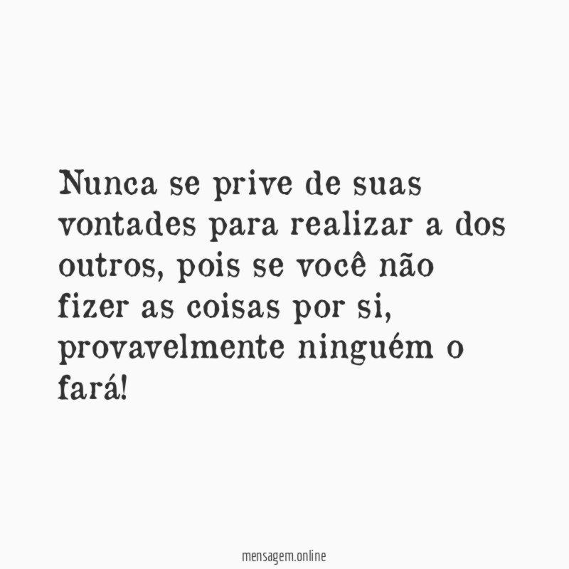 Suas vontades