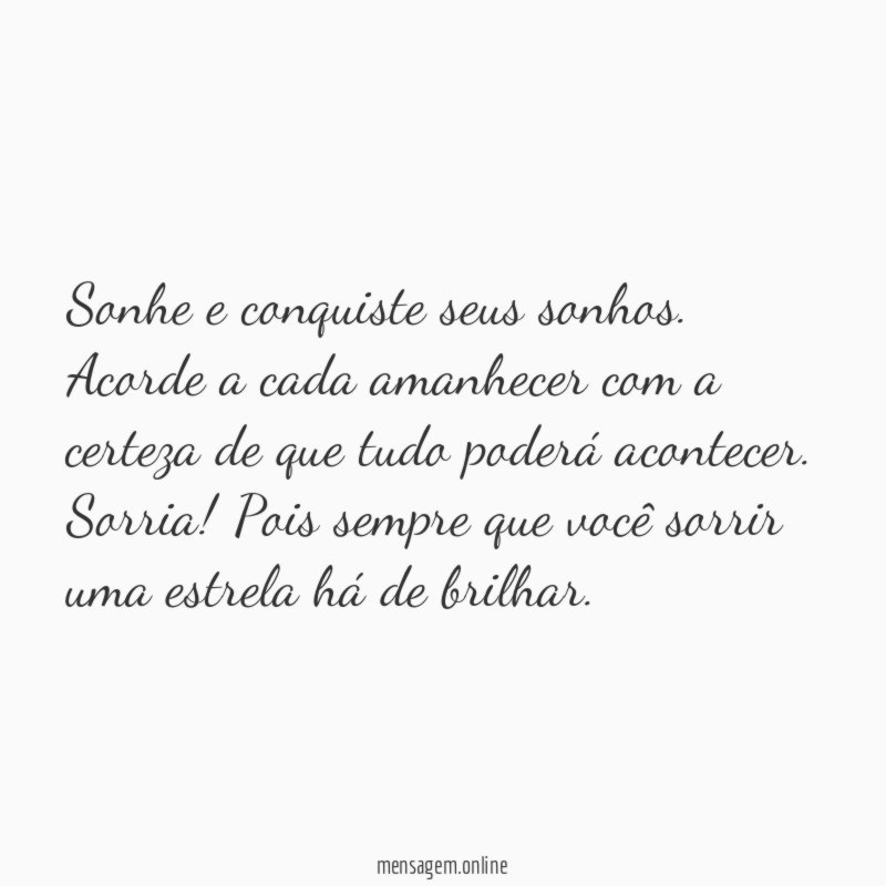 Seus sonhos