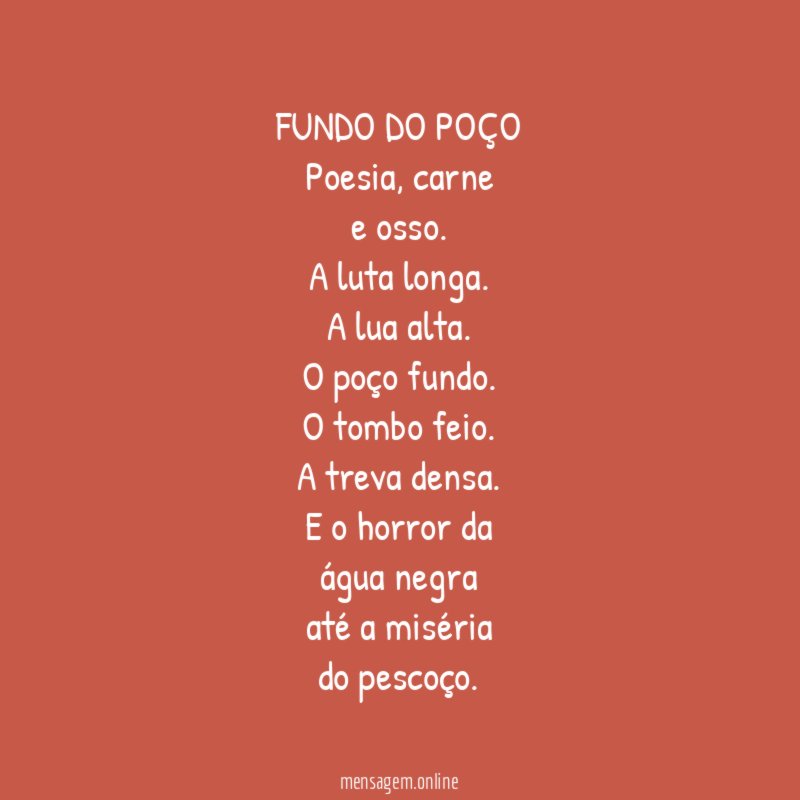 FUNDO DO POÇO