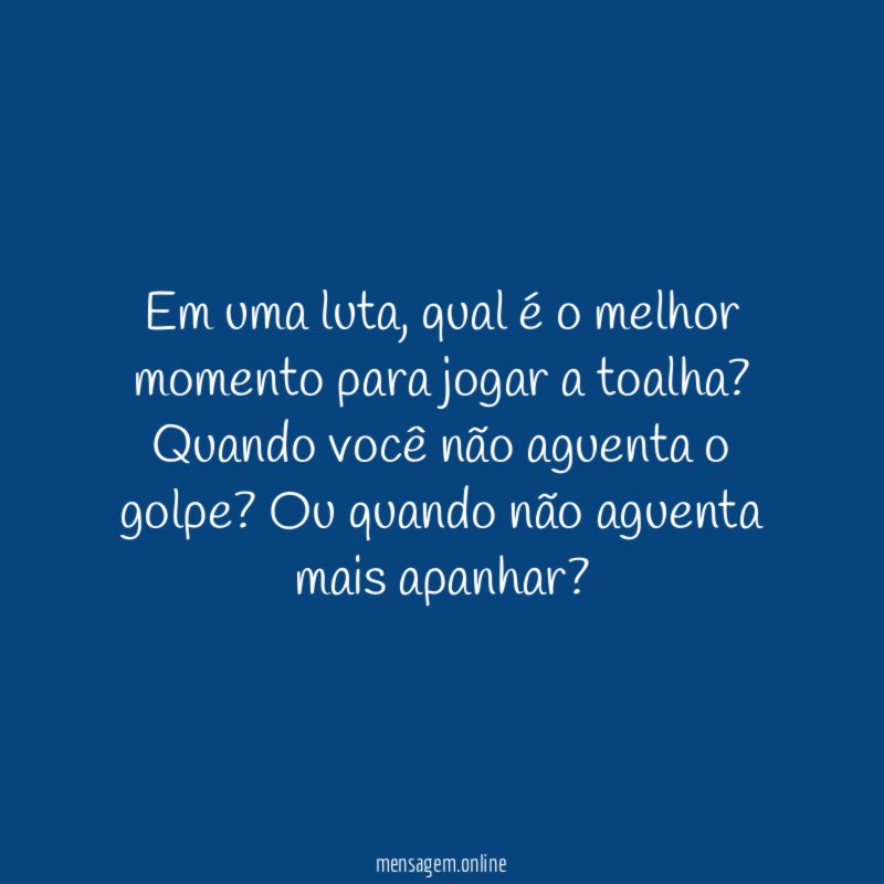 Em uma luta