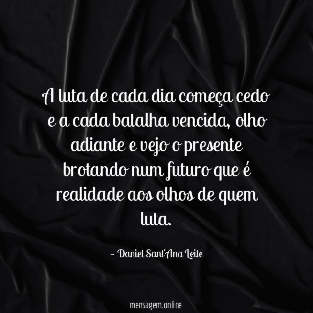 A luta de cada dia começa cedo
