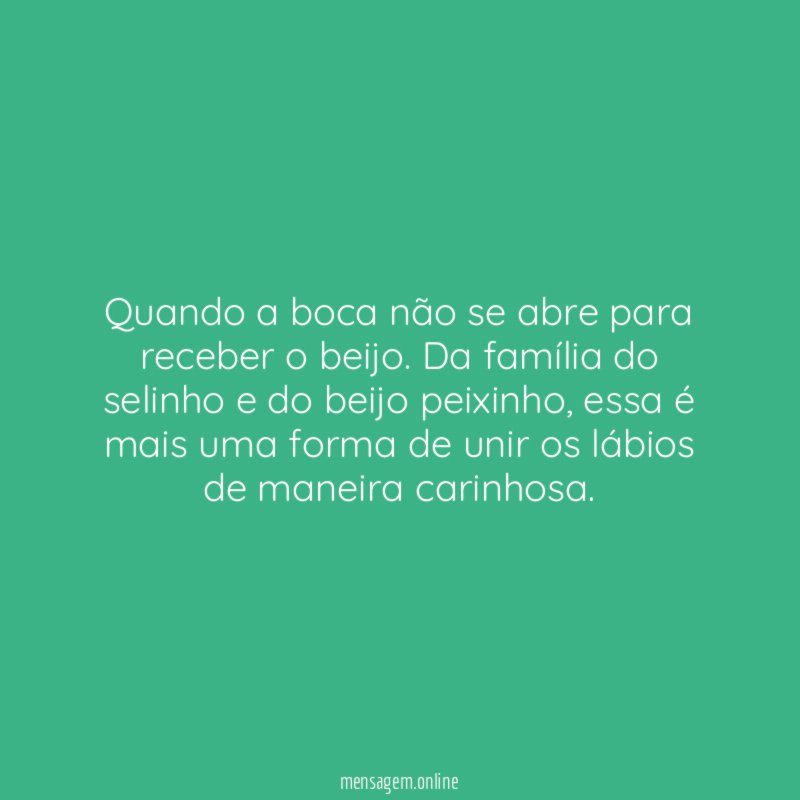 Beijo Boca de Siri