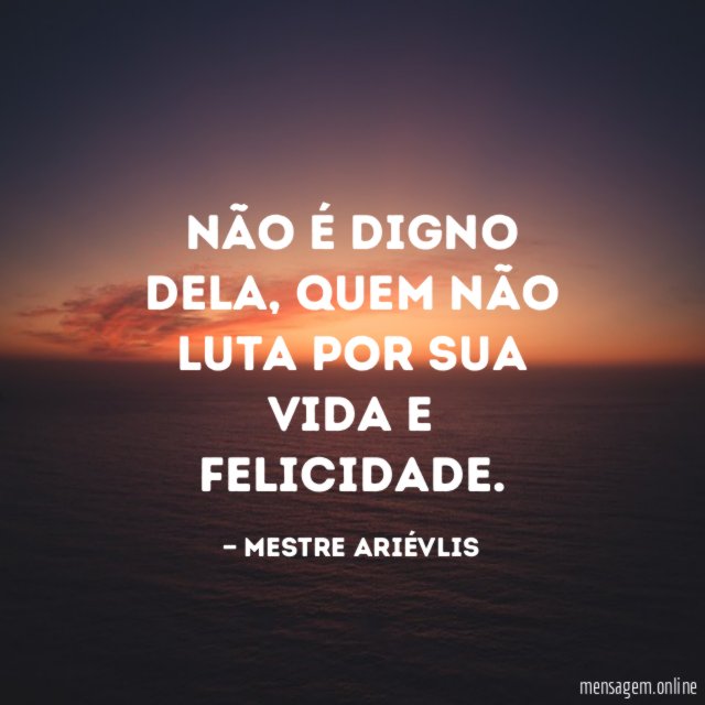 Não é digno dela