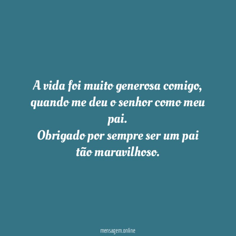 Pai maravilhoso