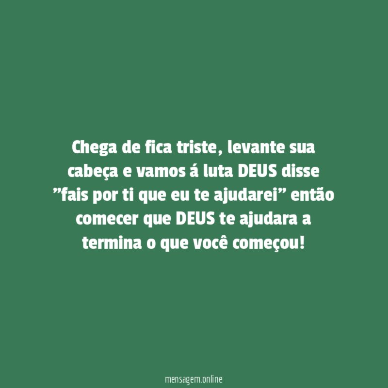chega de fica triste