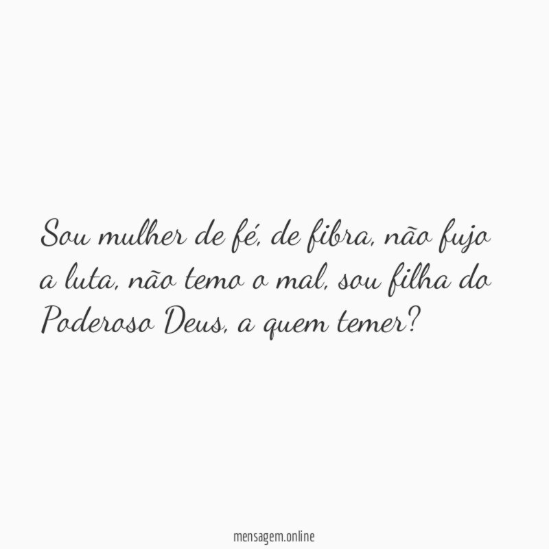Sou mulher de fé