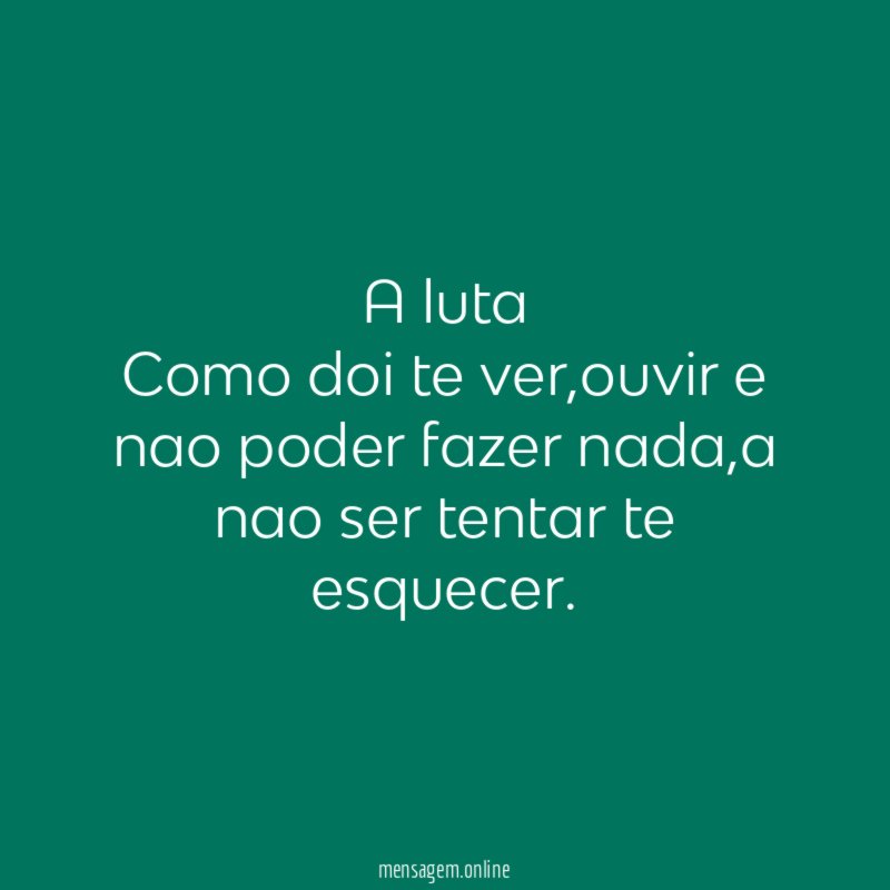 A luta