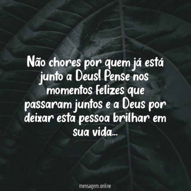 Não chores