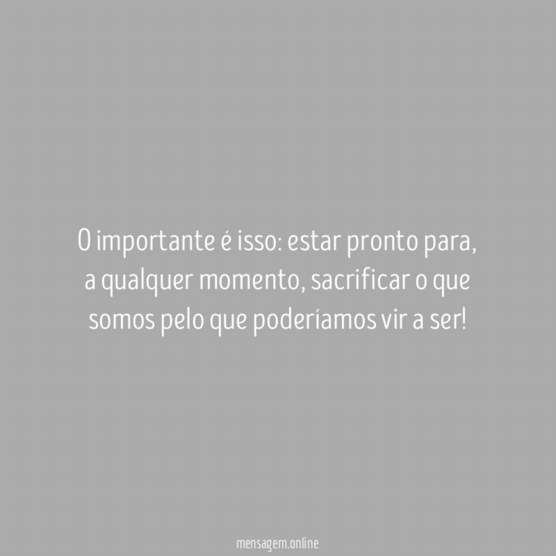 Sacrificar-se