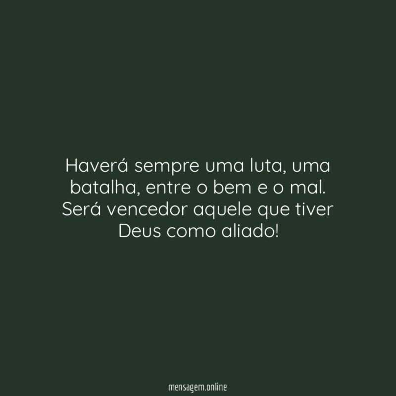 Haverá sempre uma luta
