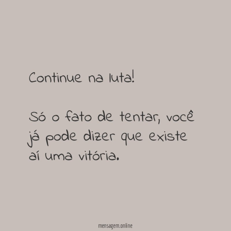 Continue na luta