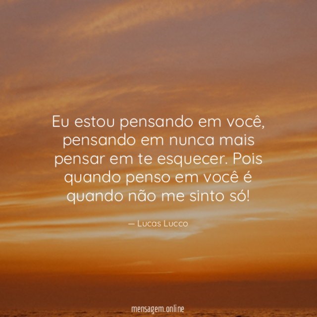 Pensamentos em você