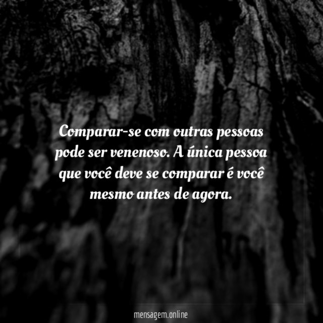 Evitar comparações sociais e pensamentos negativos